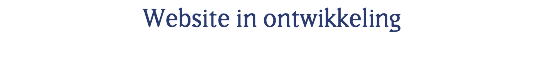 Website in ontwikkeling 