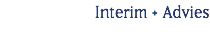 Interim + Advies